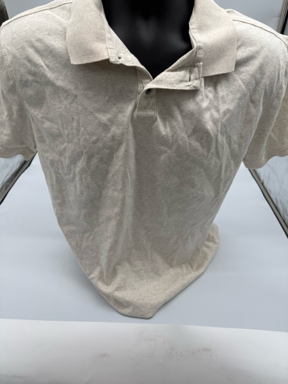 Golf casual Banana Republic Men's Polo Shirt in Light Beige